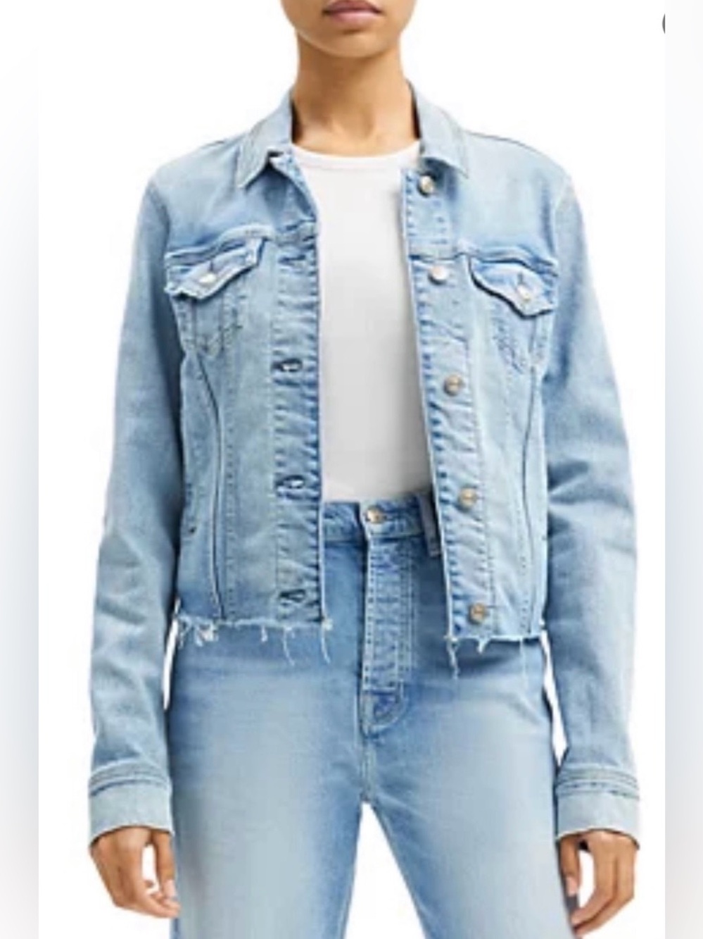 7 For All Mankind Classic Denim Trucker Jacket